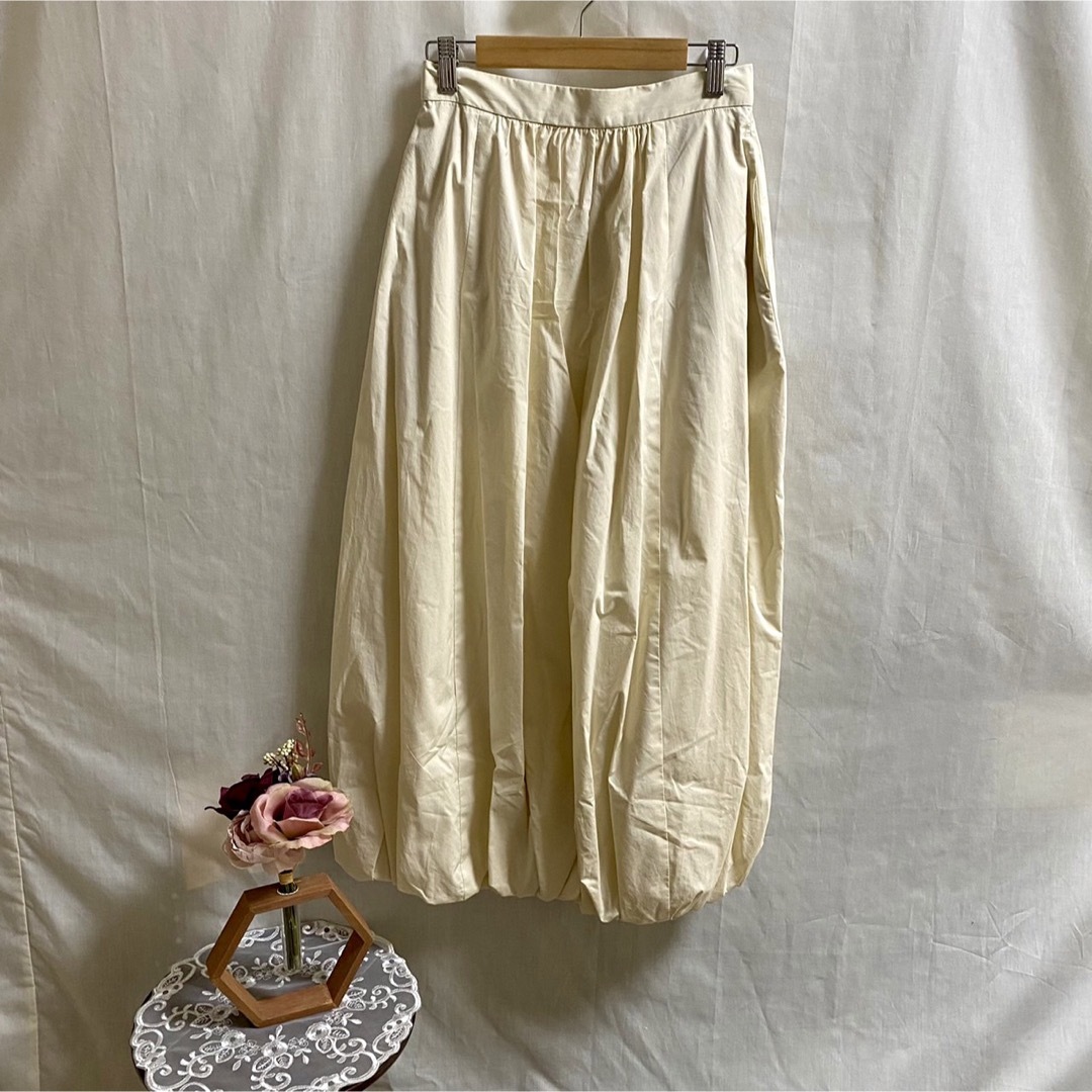 clane COTTON BALLON SKIRT アイボリーtodayful