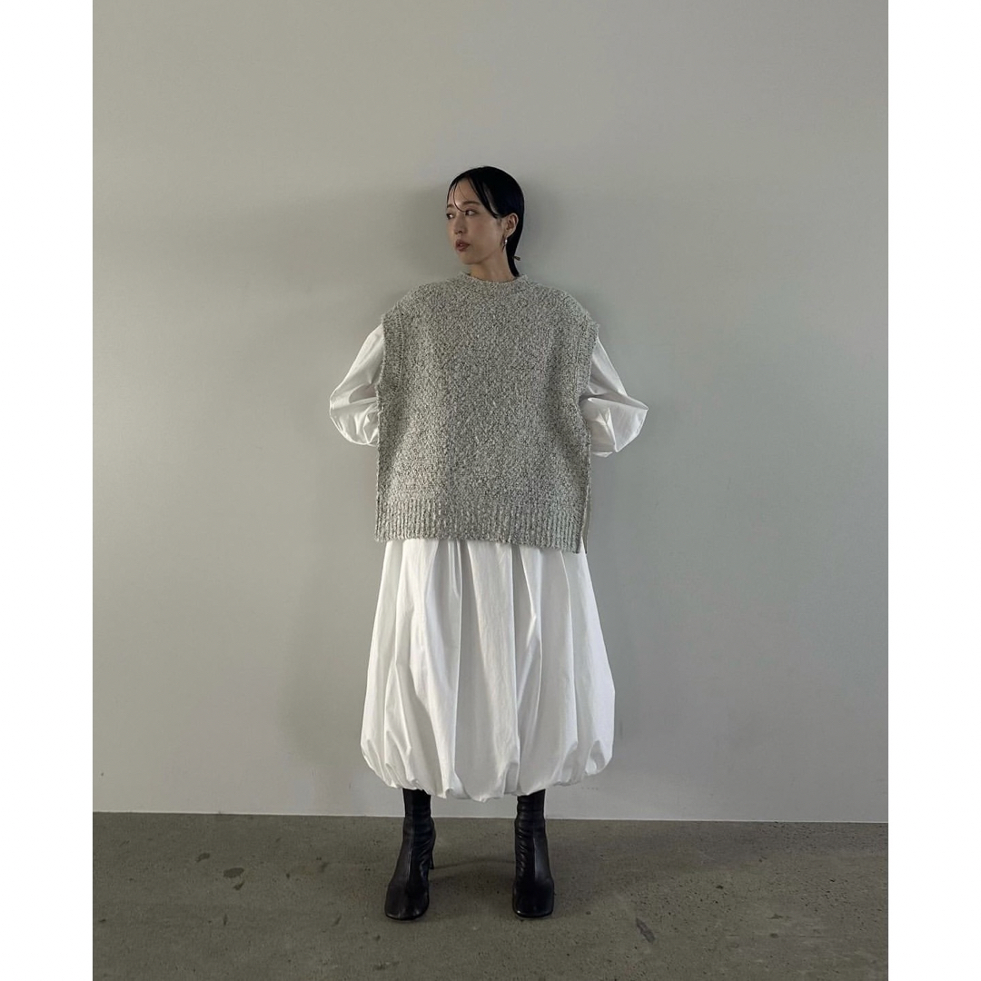 clane COTTON BALLON SKIRT アイボリーtodayful