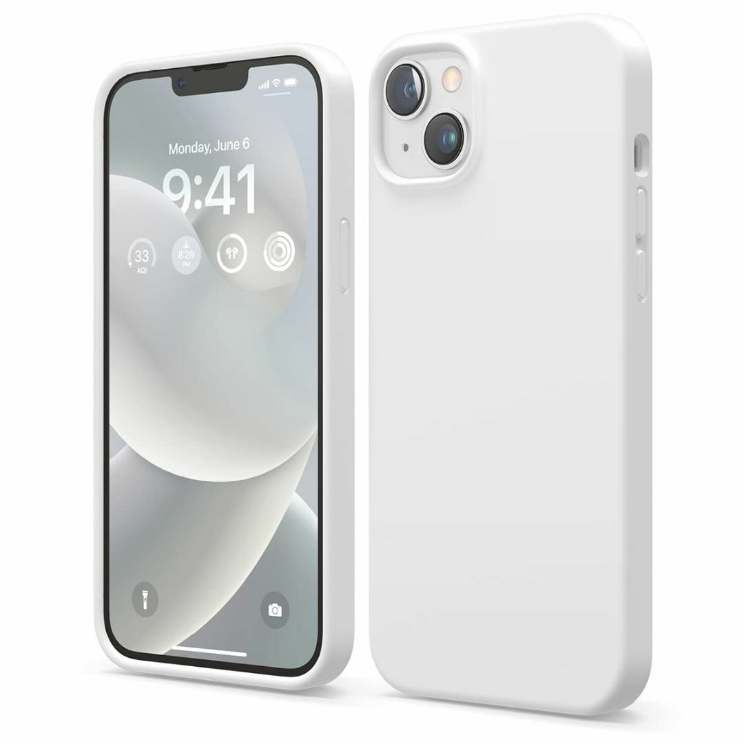 【elago】 iPhone14Plus 対応 ケース シリコン カバー シンプ