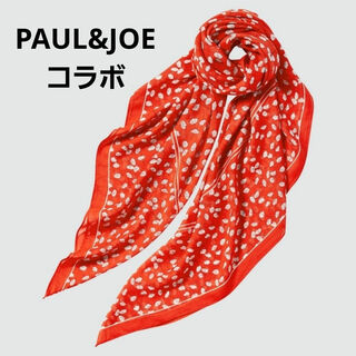 ユニクロ(UNIQLO)の新品 ユニクロ ポール&ジョー スカーフ ストール 小花柄 (赤)(ストール/パシュミナ)