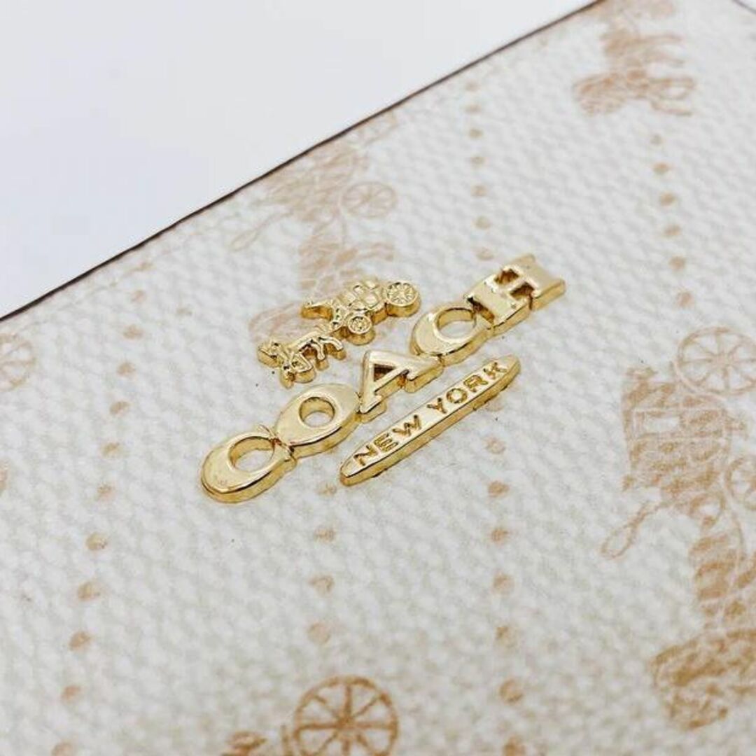 COACH - 【夏コーデ】COACH ✨ホースアンドキャリッジ ミニ財布 品番