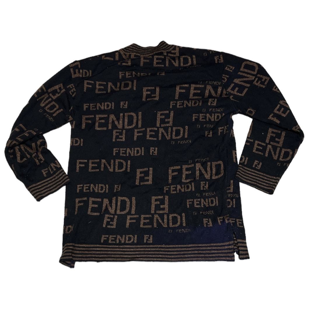 90s ヴィンテージ FENDI フェンディ ズッカ柄 ニット セーター