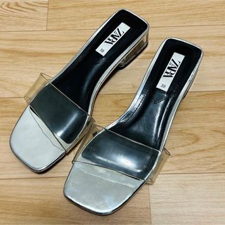 ザラ(ZARA)の【ZARA】ザラ｜クリア サンダル size 38(サンダル)