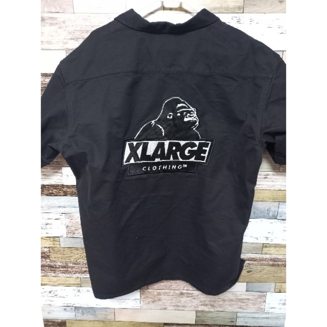 XLARGE - XLARGE エクストララージ ワークシャツ ブラック XLの通販 by