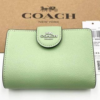 コーチ(COACH)のコーチ COACH アウトレット 二つ折り財布 ミニ財布 グリーン (財布)