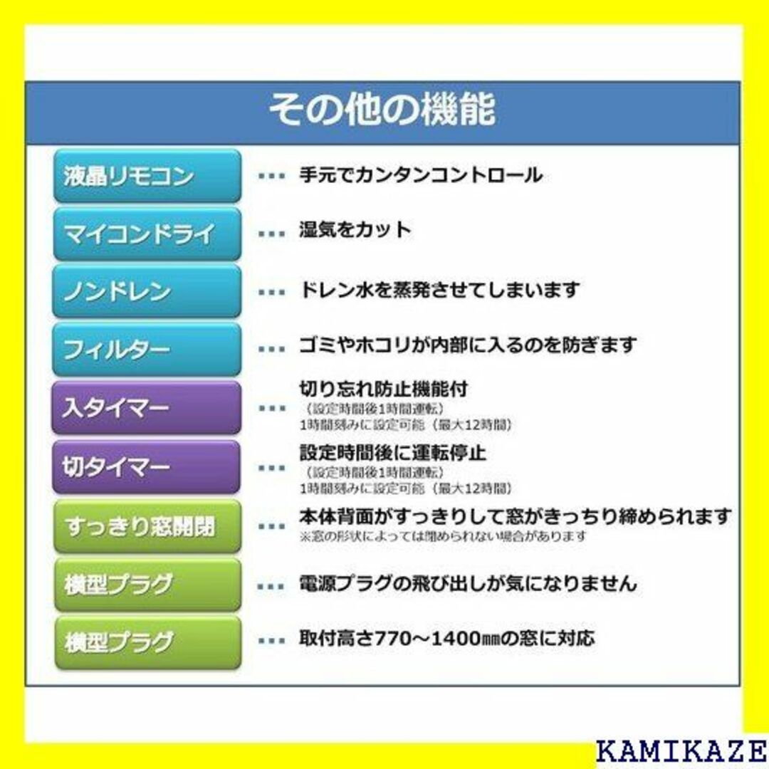 ☆在庫処分 コイズミファニテック 窓用エアコン ホワイト 1606/W 710