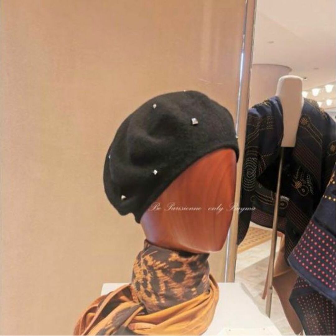 定価約10万 新品 未使用 エルメス HERMES ベレー帽 スタッズ 箱付き | フリマアプリ ラクマ