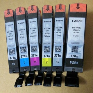 キヤノン(Canon)のキャノン純正品 BCI-371XL+370XL 6色パック 未使用品(オフィス用品一般)