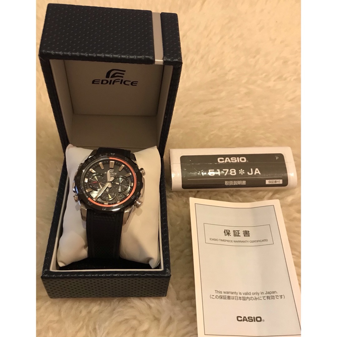 【新品未使用】CASIO EDIFICE カシオ エディフェス 電波ソーラー腕時計(アナログ)