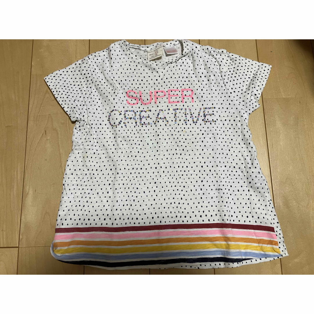 ZARA(ザラ)のZARA　BABY GIRL 半袖Tシャツ　98 キッズ/ベビー/マタニティのキッズ服女の子用(90cm~)(Tシャツ/カットソー)の商品写真