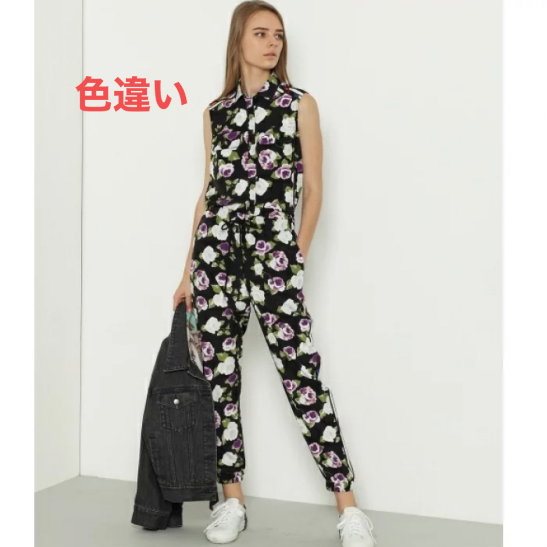 グレースフラワーラインノースリーブラインパンツセットアップ