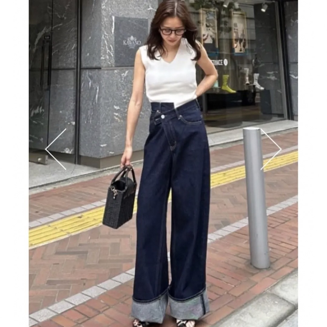 MOUSSY CROSS WAIST WIDE STRAIGHT 6