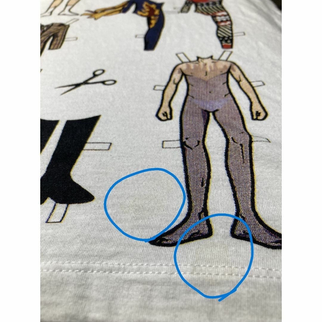MUSIC TEE(ミュージックティー)の【レア物】デヴィッドボウイ 着せ替え人形 コンパクトTシャツ S レディースのトップス(Tシャツ(半袖/袖なし))の商品写真