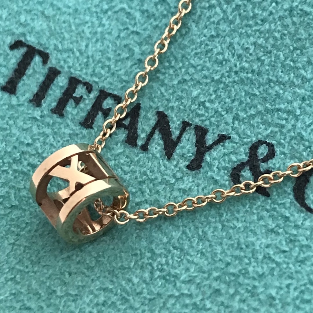 Tiffany K18PGミニオープンアトラス ネックレス-