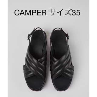 カンペール(CAMPER)のCAMPER カンペール　Misiaミシア　サンダル　ブラック　サイズ35(サンダル)