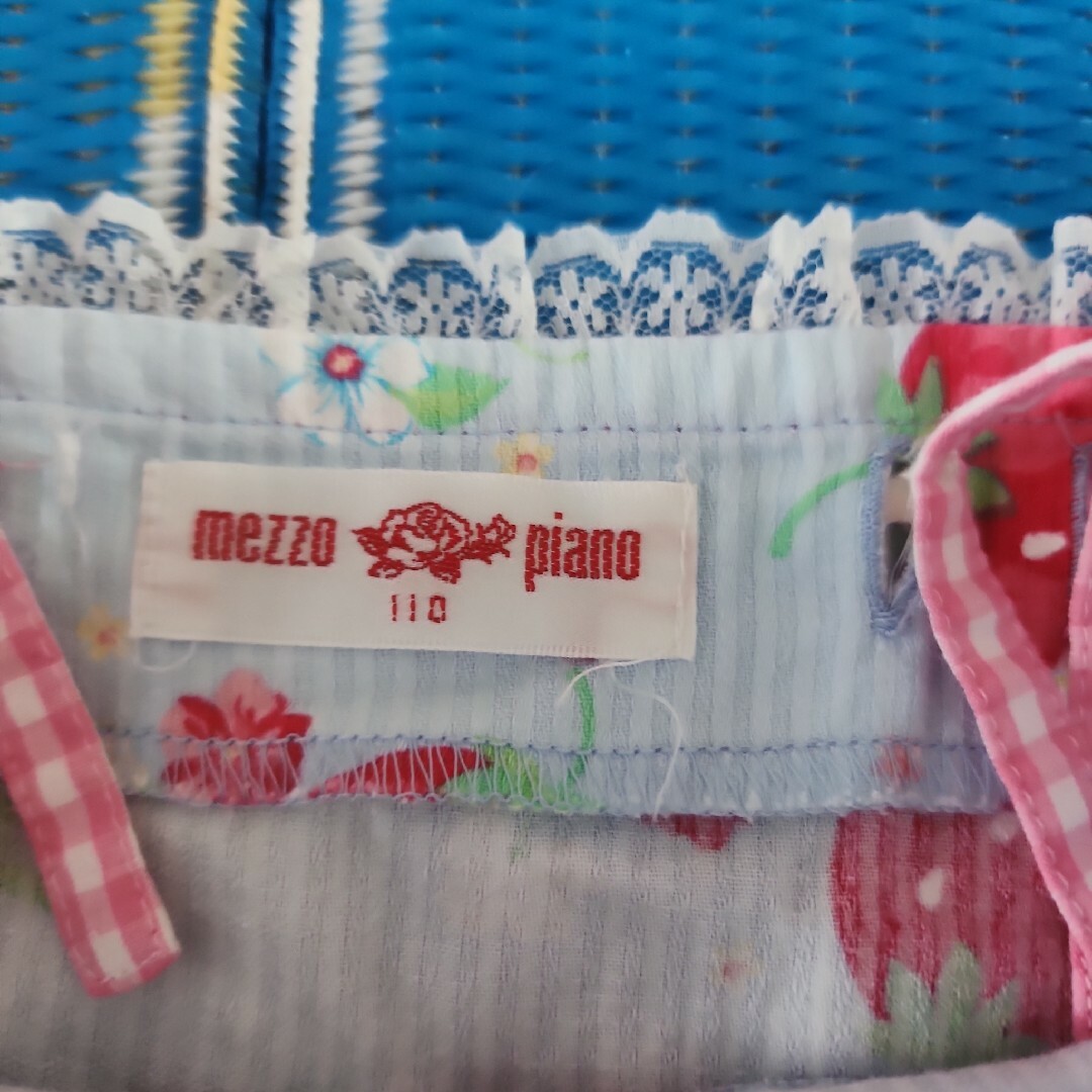 mezzo piano(メゾピアノ)のメゾピアノ110 キッズ/ベビー/マタニティのキッズ服女の子用(90cm~)(ワンピース)の商品写真