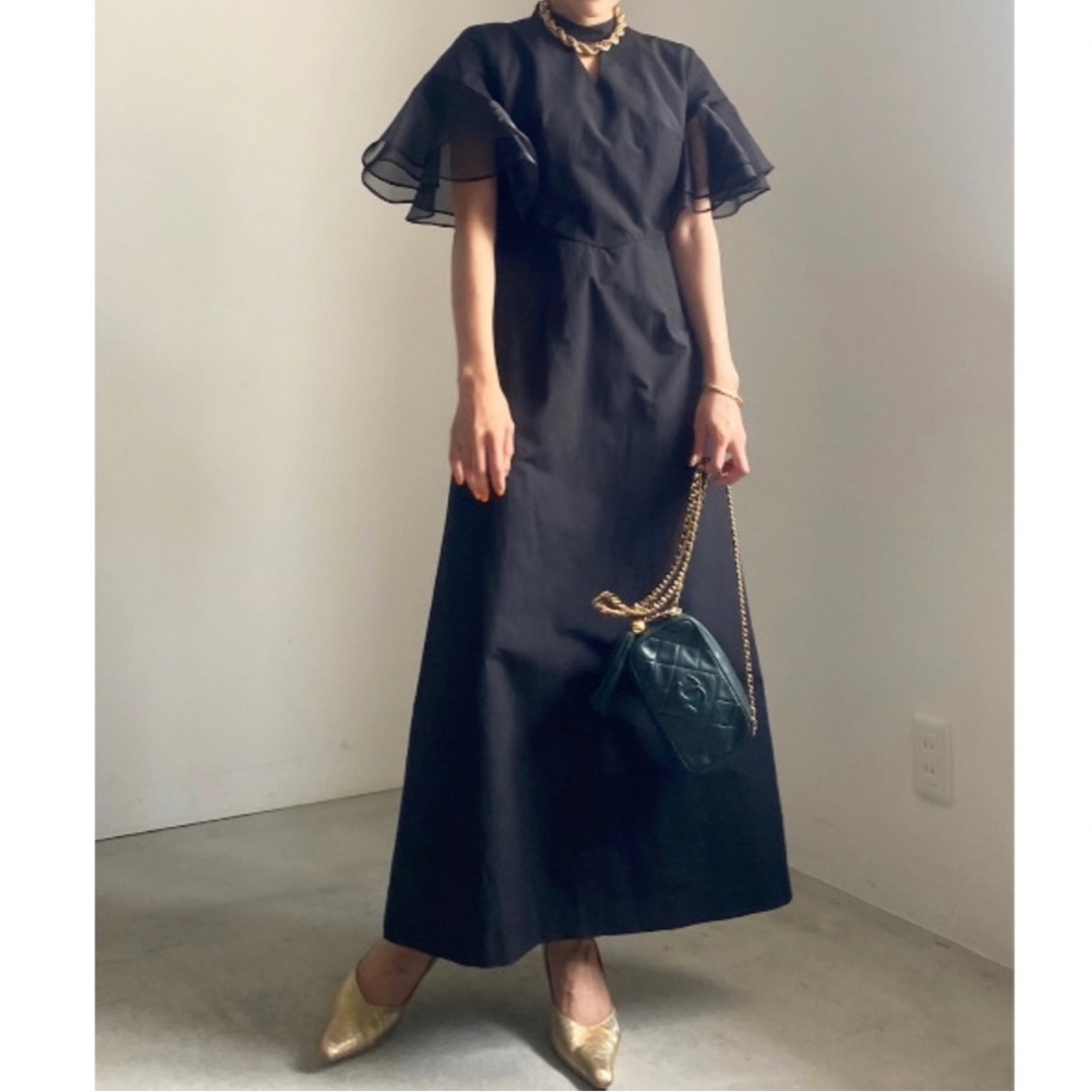 BACK OPEN FLARE DRESS アメリヴィンテージのサムネイル