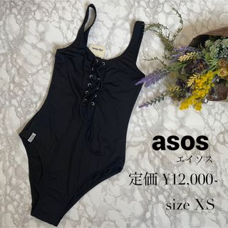 エイソス(asos)のasos rhythm  レースアップワンピーススイムウェア(水着)