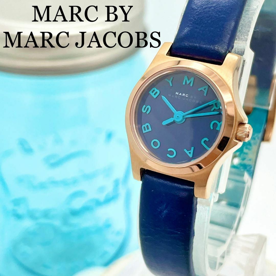 438マークジェイコブス時計　レディース腕時計　箱付き　ブルーネイビー　人気 | フリマアプリ ラクマ