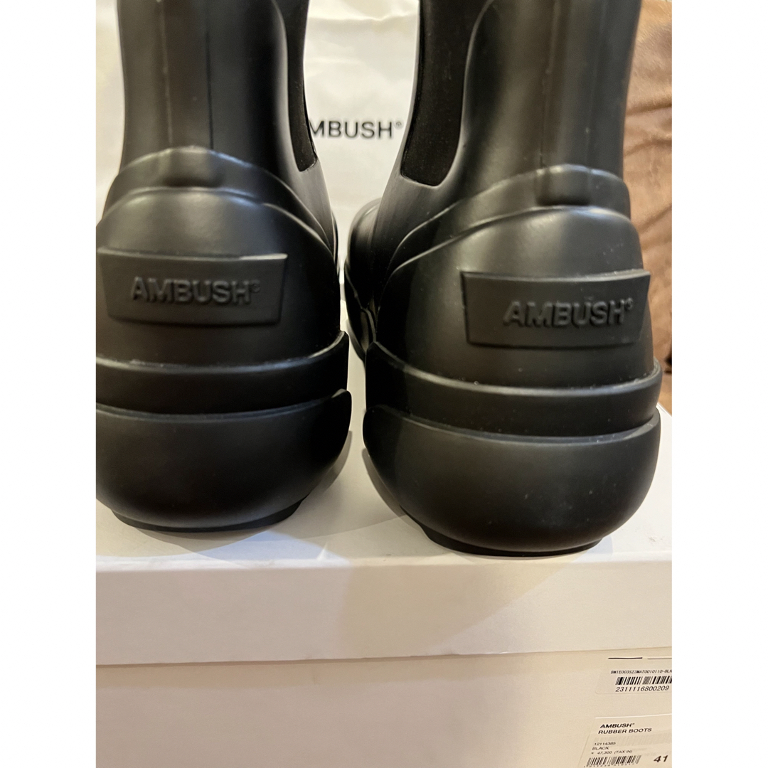 AMBUSH(アンブッシュ)の【新品未使用、早い者勝ち!】AMBUSH RUBBER BOOTS 付属品完備 メンズの靴/シューズ(スニーカー)の商品写真