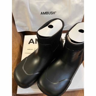 アンブッシュ(AMBUSH)の【新品未使用、早い者勝ち!】AMBUSH RUBBER BOOTS 付属品完備(スニーカー)