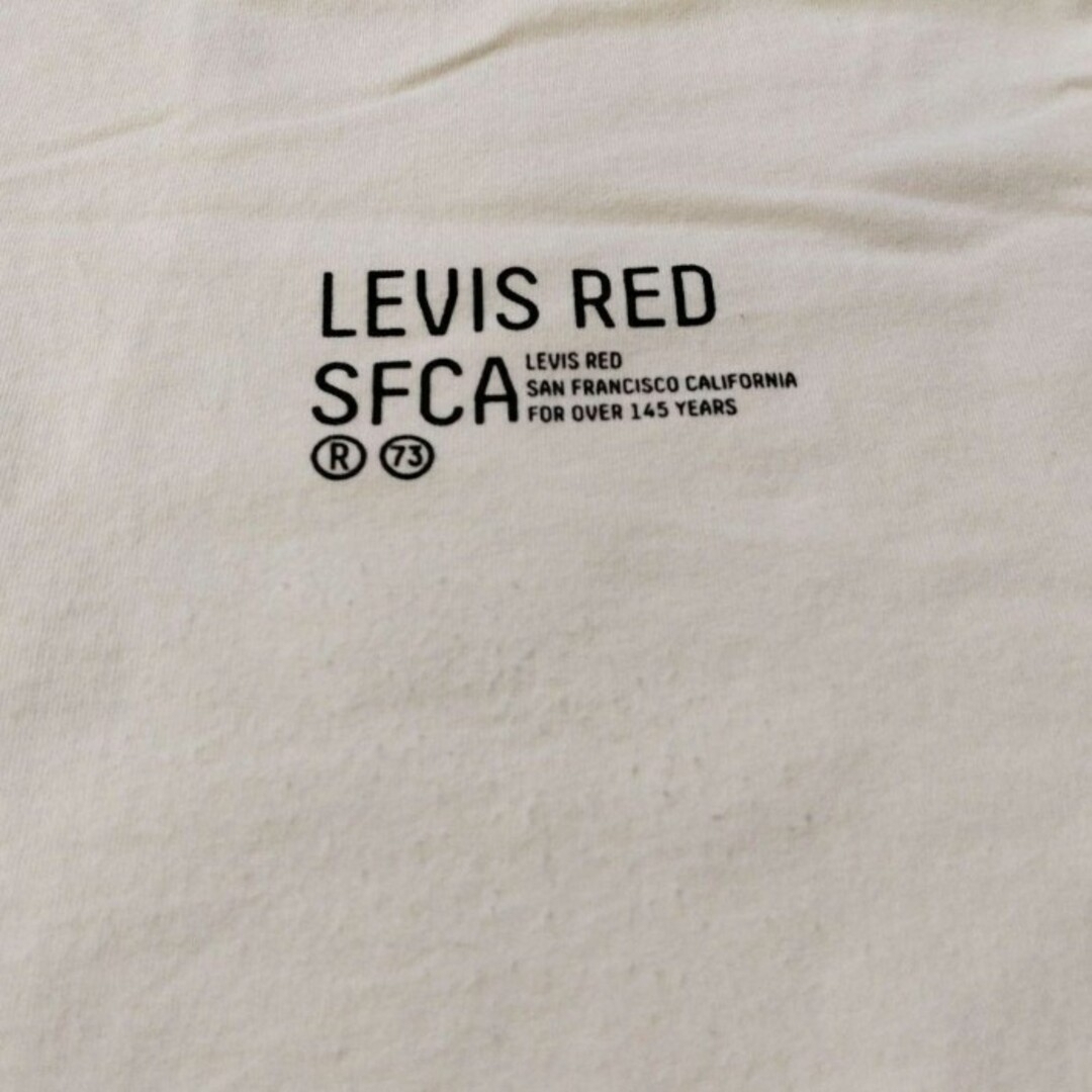 リーバイスレッド 長袖 ロンT Tシャツ クルーネック メンズ レディース 白