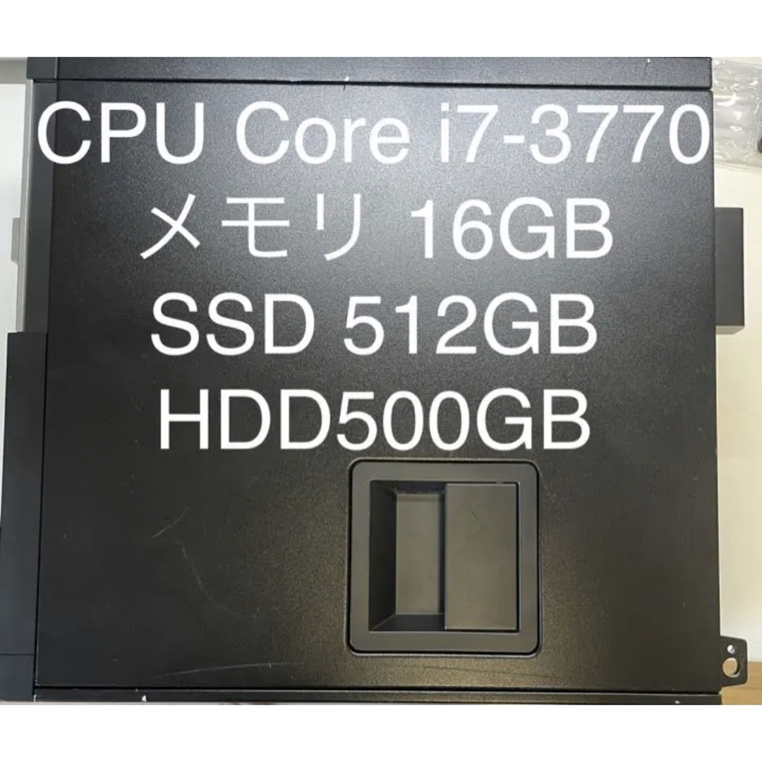 デスクトップパソコン Core i7-3770 メモリ 16gb 512GB 正規版 スマホ ...