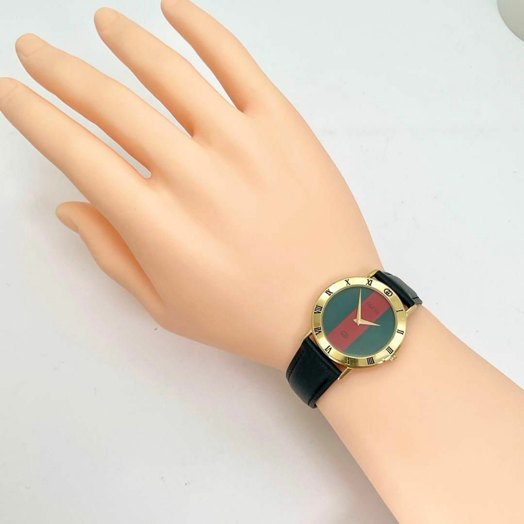 Gucci - 5 GUCCI グッチ時計 メンズ腕時計 シェリーライン 箱付き