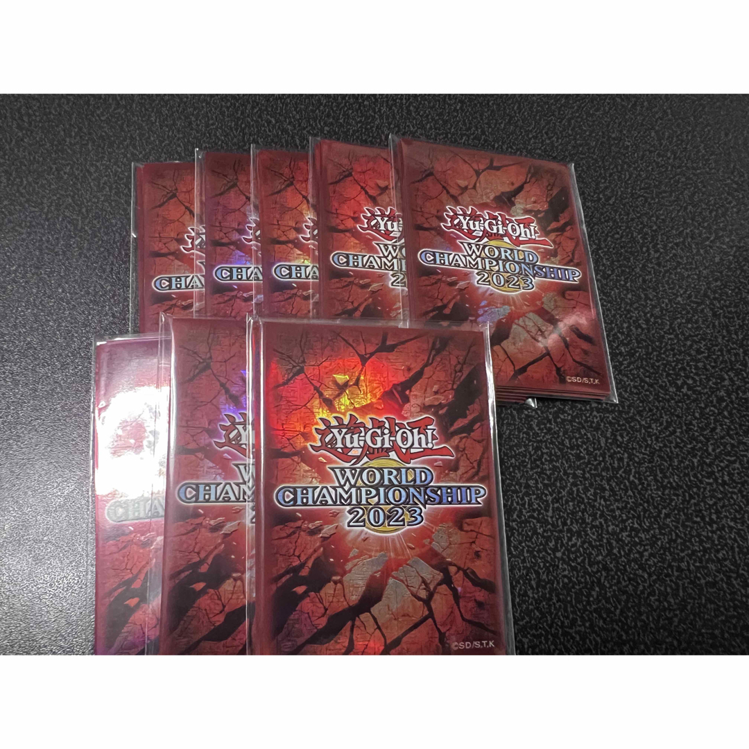 トレーディングカード遊戯王　WCS2023　赤　スリーブ　10枚×8セット　80枚