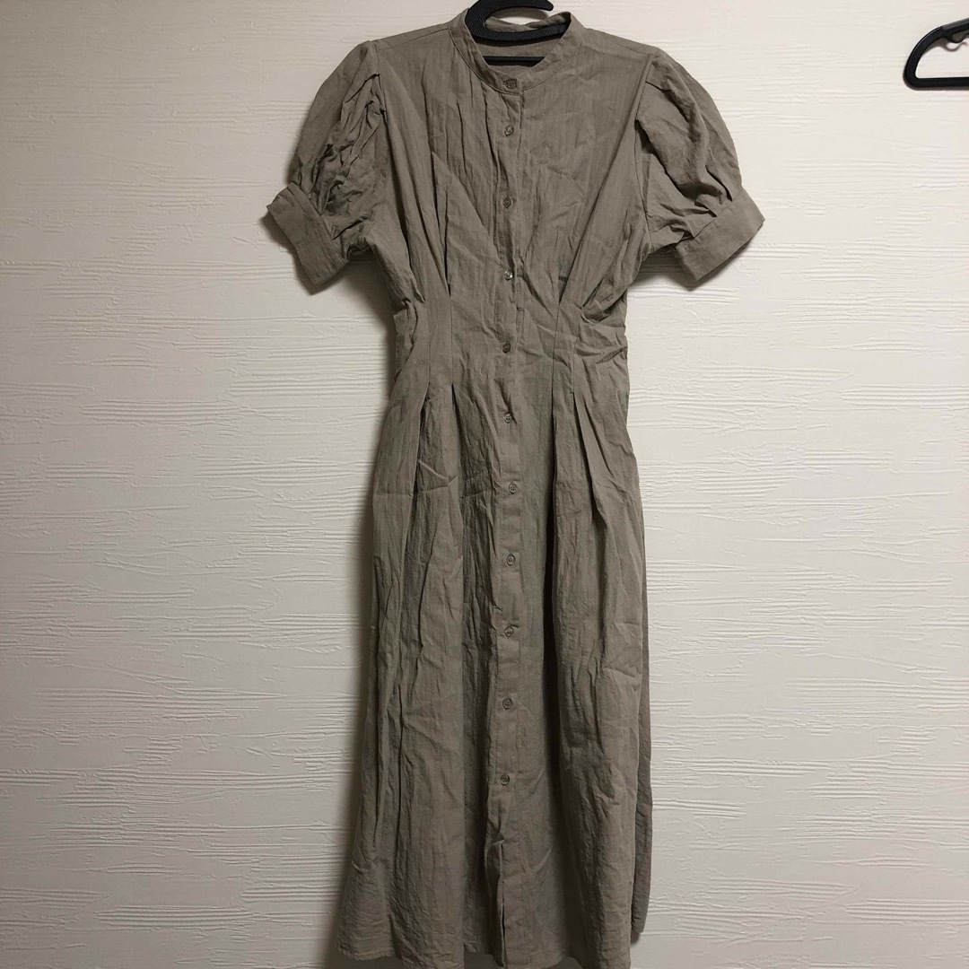 GRL(グレイル)のGRL リネンタッチウエストタックフレアシャツワンピース[tu406] レディースのスカート(ロングスカート)の商品写真