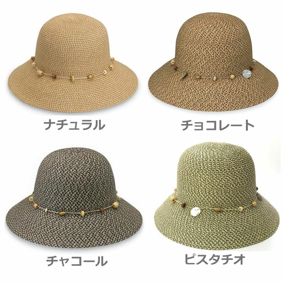 サングローブ UVカット帽子 麦わら帽子 レディース 日焼け防止 ハット 調節 5