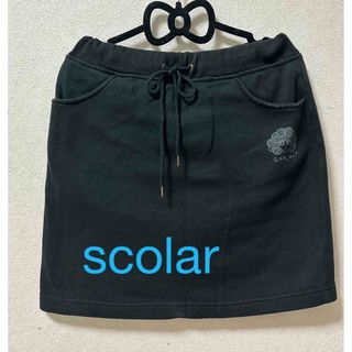 スカラー(ScoLar)のscolar  スカラー　タイトスカート　黒　美品未使用古着(ひざ丈スカート)