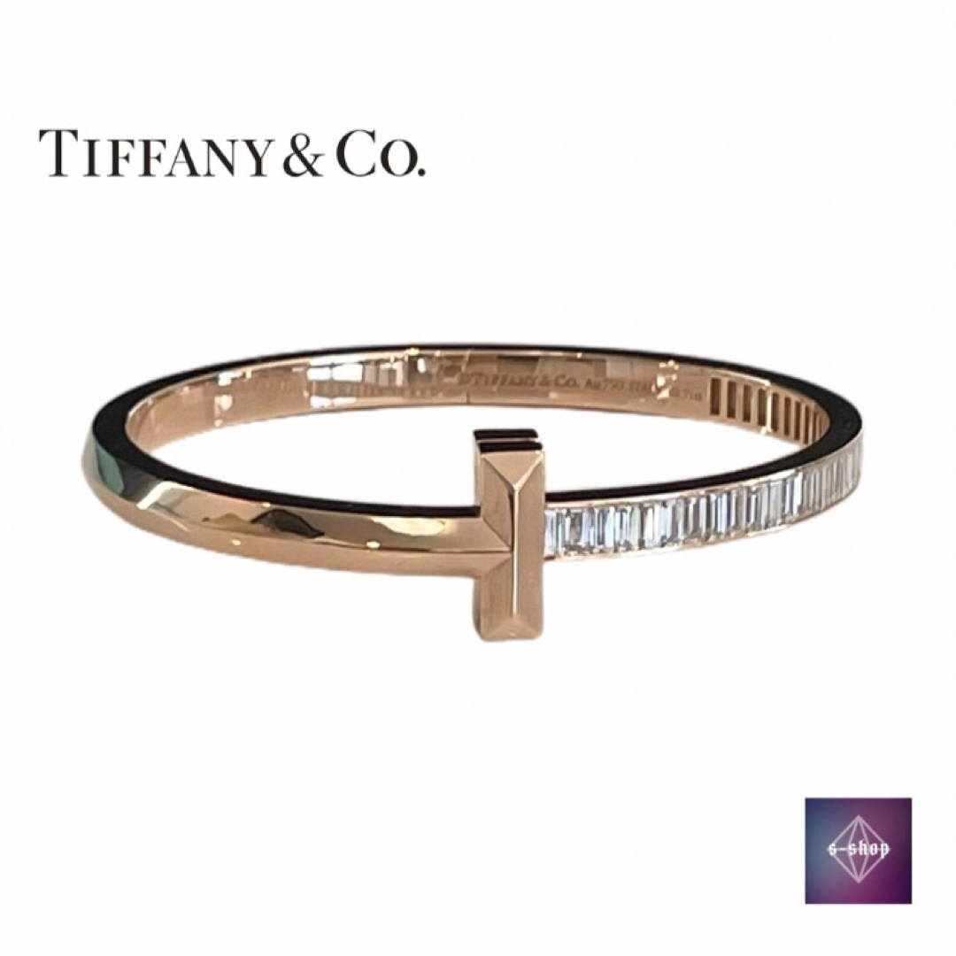 Tiffany & Co.(ティファニー)のティファニー バングル T ブレスレット ヒンジ バングル バゲットダイヤ メンズのアクセサリー(バングル/リストバンド)の商品写真