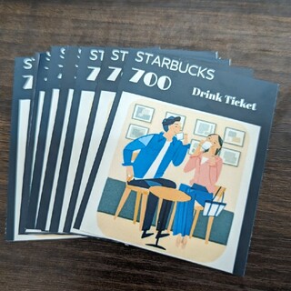 スターバックス ドリンクチケット 700円x 12枚 STARBUCKS GIF