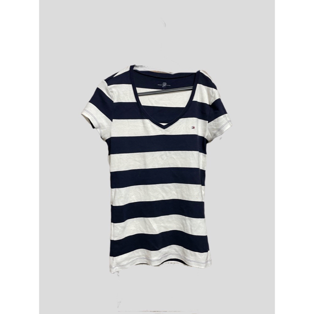 TOMMY HILFIGER(トミーヒルフィガー)のTOMMY ボーダー半袖tシャツ レディースのトップス(Tシャツ(半袖/袖なし))の商品写真