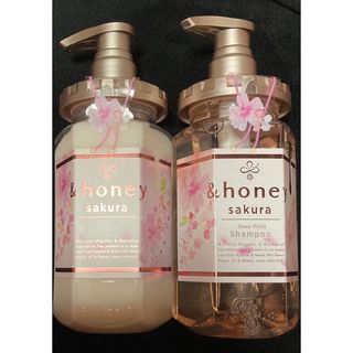 &honey アンドハニー サクラ ディープモイスト チェリーブロッサムハニー(シャンプー/コンディショナーセット)