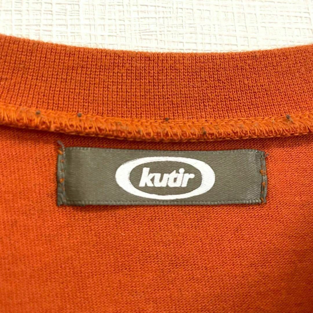 K437 kutir クティール 半袖 プリント Tシャツ 橙 Fサイズ 綿 レディースのトップス(Tシャツ(半袖/袖なし))の商品写真