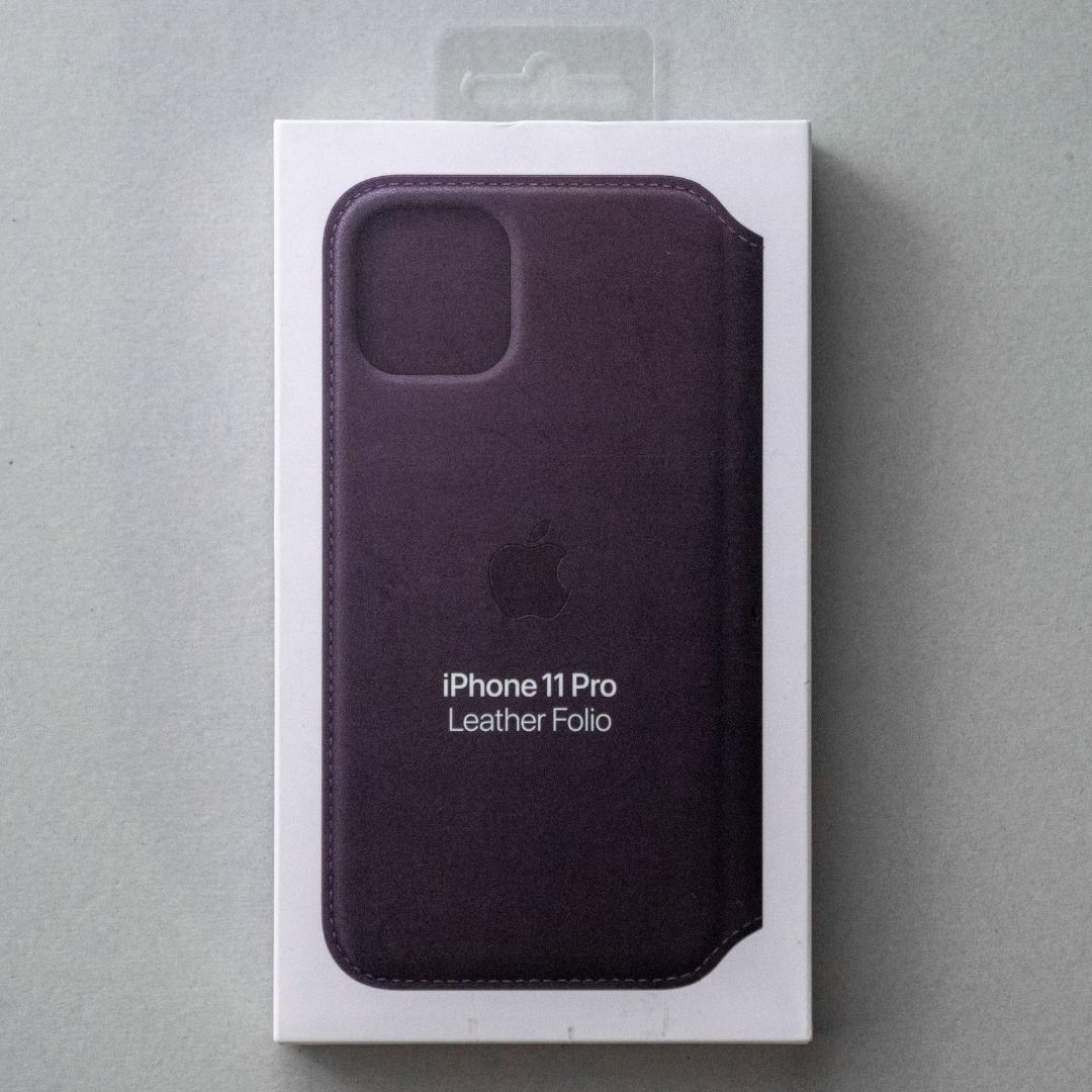 新品未開封Apple純正iPhone 11 Pro レザーフォリオ オウバジーン