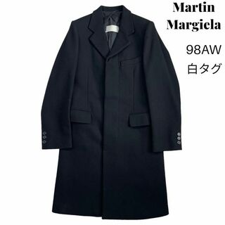 マルタンマルジェラ(Maison Martin Margiela)の【98AW 美品】Martin Margiela ウール コート 44 白タグ(チェスターコート)
