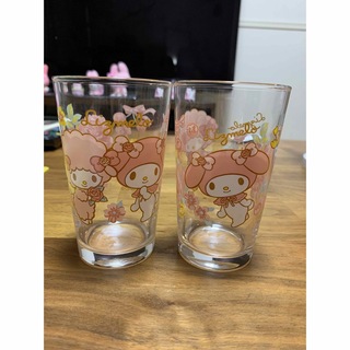 マイメロ　グラス　リズメロ  グラス　サンリオ　1番くじ(グラス/カップ)