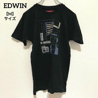 エドウィン(EDWIN)のK460 EDWIN エドウィン 半袖 プリント Tシャツ 黒 M 綿100%(Tシャツ(半袖/袖なし))