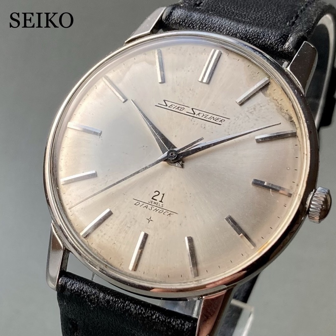 【動作品】セイコー スカイライナー アンティーク 腕時計 1968年 手巻き