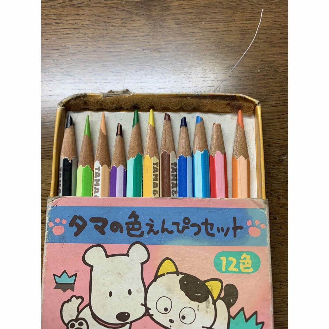 タマ&フレンズ　色鉛筆　中古品　11色 エンタメ/ホビーのアート用品(色鉛筆)の商品写真