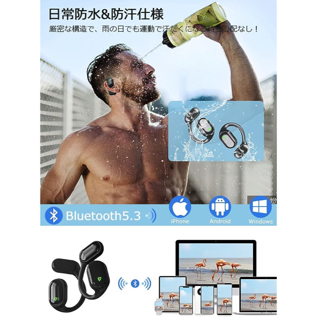 Bluetooth イヤホン 革新Bluetooth5.35時間+48時間再生