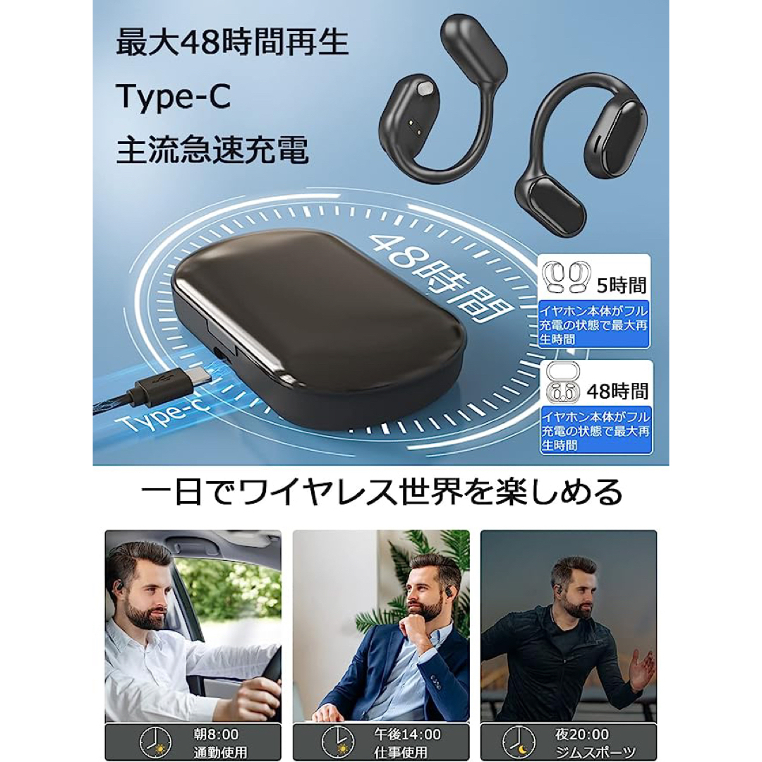 Bluetooth イヤホン 革新Bluetooth5.35時間+48時間再生