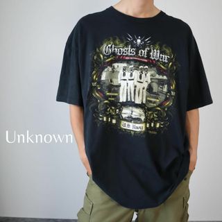 アートヴィンテージ(ART VINTAGE)の【Ghosts of War】ムービー プリント ルーズ Tシャツ 黒 2XL(Tシャツ/カットソー(半袖/袖なし))