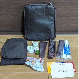 フルラ(Furla)のトルコ航空　アメニティ　ポーチ　FURLA　ブラウン(旅行用品)