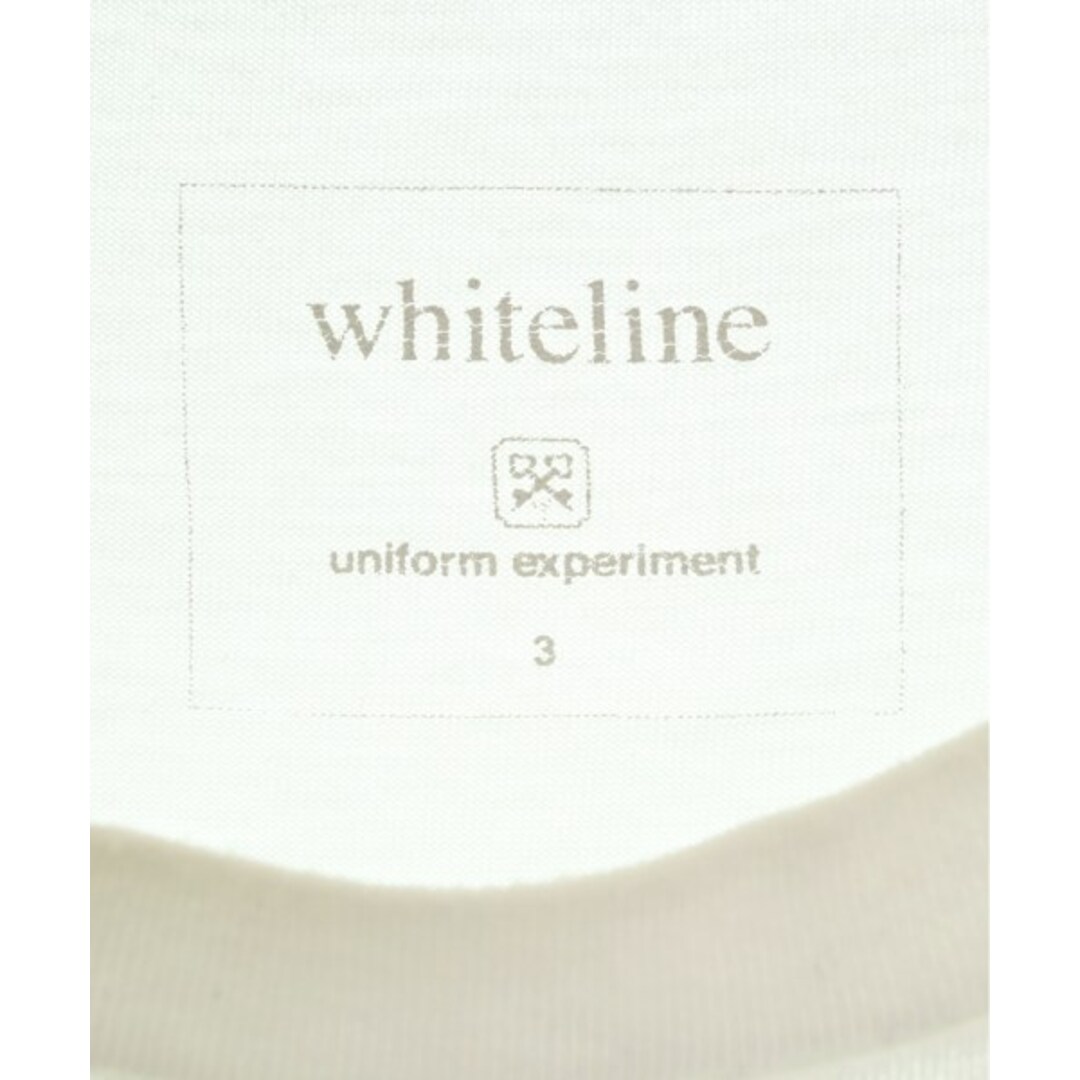 uniform experiment(ユニフォームエクスペリメント)のuniform experiment Tシャツ・カットソー 3(L位) 白 【古着】【中古】 メンズのトップス(Tシャツ/カットソー(半袖/袖なし))の商品写真