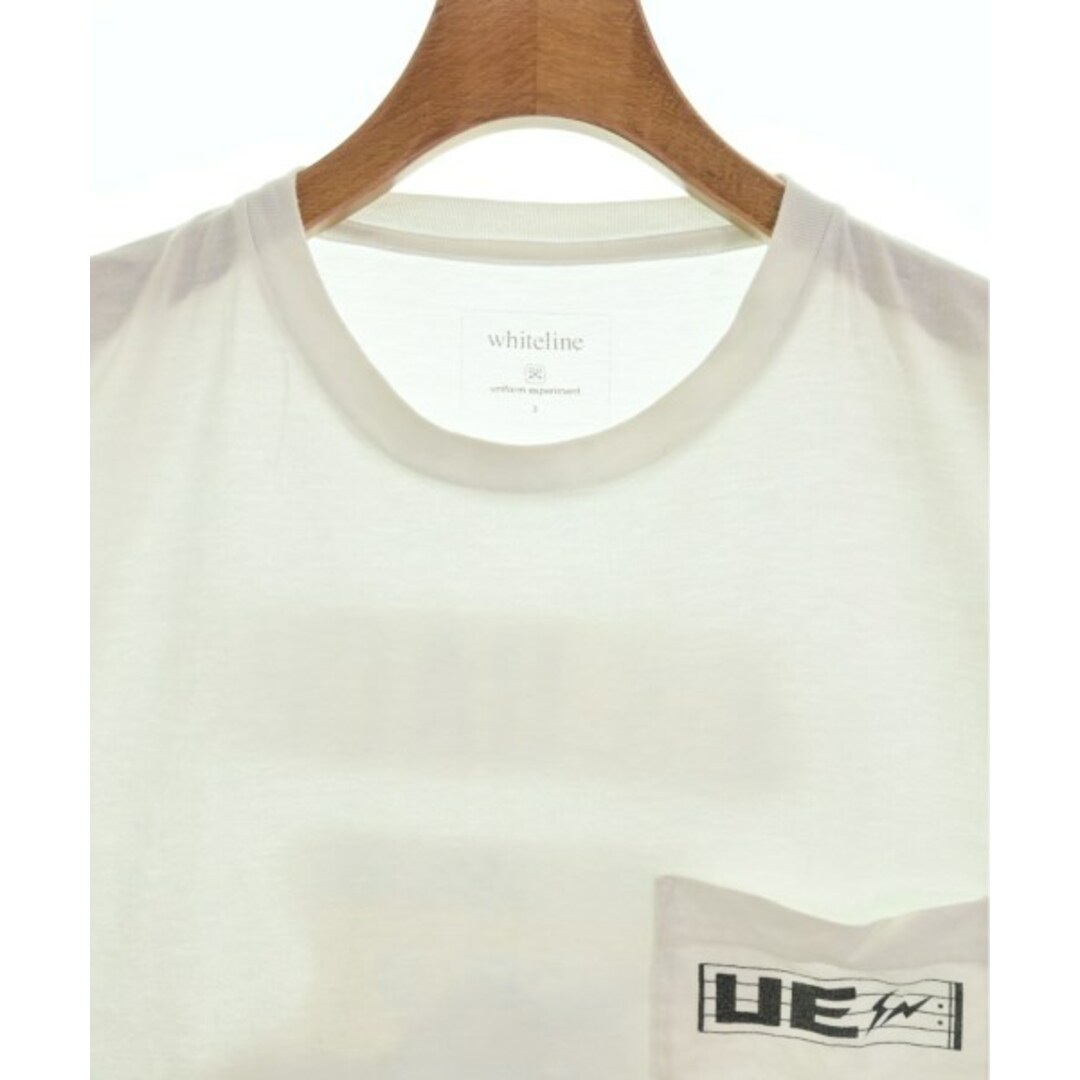 uniform experiment(ユニフォームエクスペリメント)のuniform experiment Tシャツ・カットソー 3(L位) 白 【古着】【中古】 メンズのトップス(Tシャツ/カットソー(半袖/袖なし))の商品写真