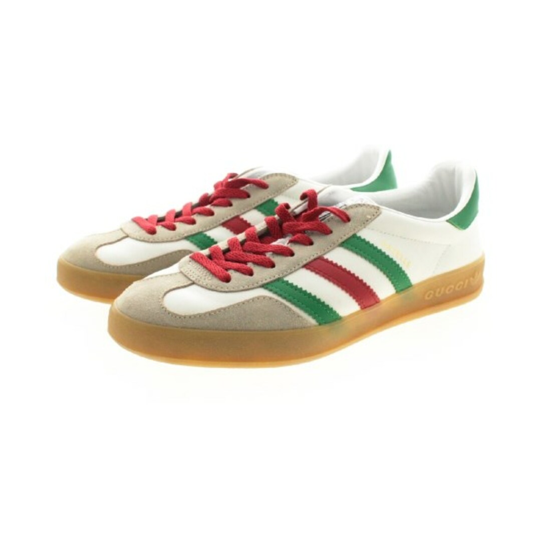 Gucci - GUCCI グッチ スニーカー 26cm 白xベージュ系x赤系等(総柄
